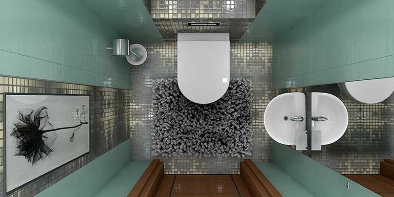 Интерьер туалета: раздельный санузел