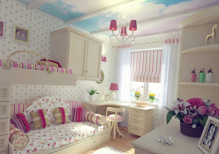 Особенности дизайна комнаты девочки для возраста от 4 до 12 лет