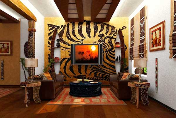 комната в африканском стиле